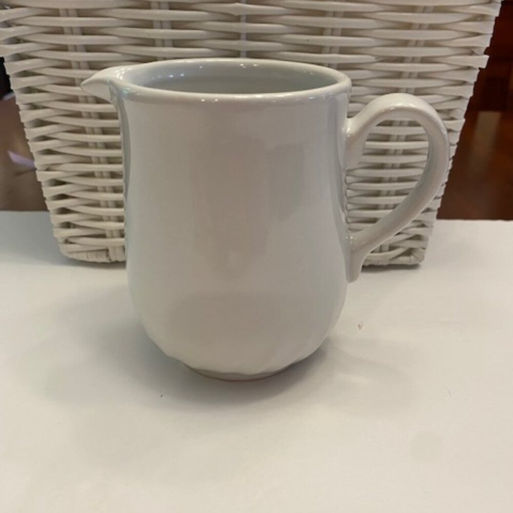 Corelle Coordinates Stoneware White Swirl Creamer Syrup Pitcher